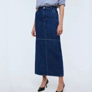 Madewell Denim Carpenter Maxi Skirt NWOT - Size 33